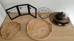 Woondecoratie Set - Schalen, Mand, Fotolijst, Schaal, Ophalen of Verzenden, Zo goed als nieuw, Ovaal