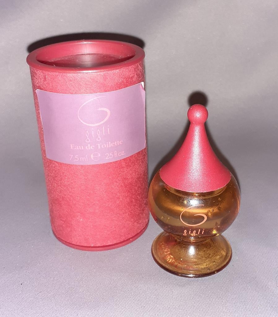 Mooie volle Parfum mini Gigli G + doosje, Ophalen of Verzenden, Zo goed als nieuw, Miniatuur, Gevuld