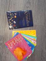 Boekje mediteren met kristallen incl grote kaarten, Ophalen of Verzenden, Zo goed als nieuw, Tarot of Kaarten leggen, Overige typen