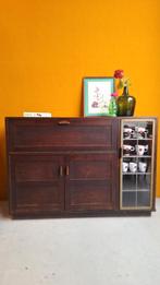 Vintage Buffetkast/Drankenkast met Glas in Lood, Ophalen