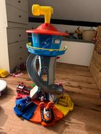 paw patrol uitkijktoren incl alle voertuigen en pups, Ophalen, Gebruikt