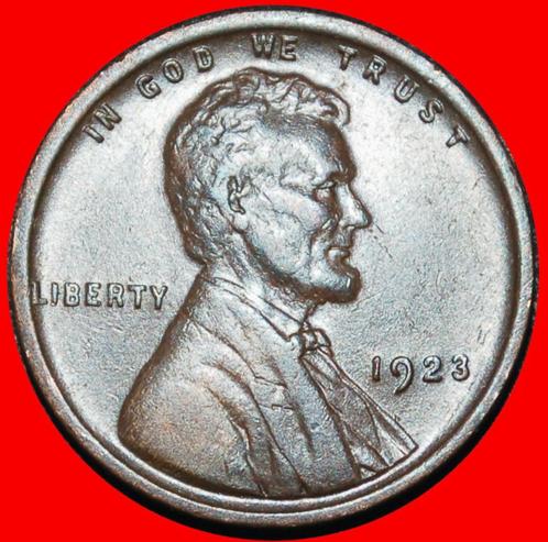 Ⰶ WHEAT PENNY 1909-1958: USA 1 CENT 1923 LINCOLN (1809-1865), Postzegels en Munten, Munten | Amerika, Losse munt, Noord-Amerika