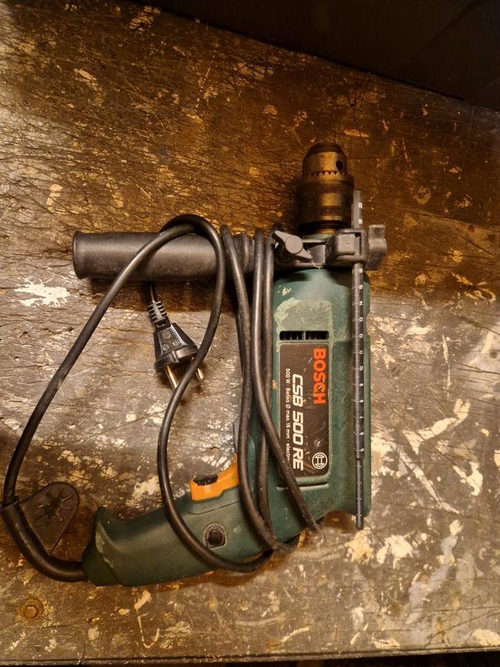 Bosch CSB 500 RE Klopboormachine, Doe-het-zelf en Verbouw, Gereedschap | Boormachines, Gebruikt, Boormachine, 400 tot 600 watt