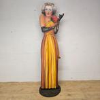 Handgemaakte houten Marlene Dietrich beeld / cutout / figuur, Antiek en Kunst, Ophalen of Verzenden
