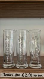 3 officiele becks bierglazen, Ophalen, Glas of Glazen, Overige merken