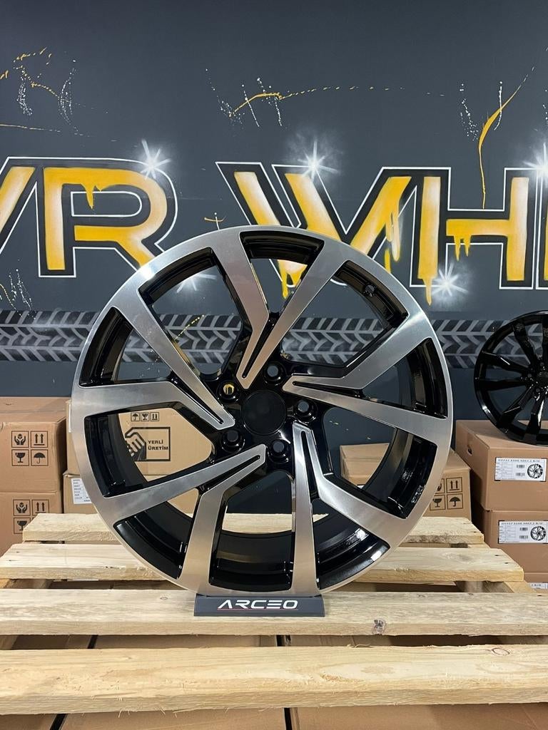 5x100 18" VW BRESCIA POLO 9N GTI Velgen!A1 Cross polo ibiza, Auto-onderdelen, Banden en Velgen, Velg(en), 18 inch, Personenwagen