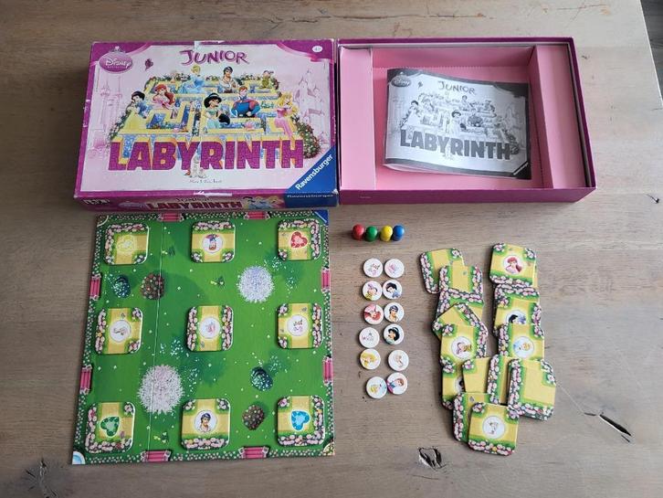 spel Labyrinth junior -betoverde doolhof Disney, Hobby en Vrije tijd, Gezelschapsspellen | Bordspellen, Gebruikt, Een of twee spelers