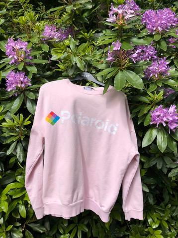 Roze sweater, maat L, Polaroid Zara, regenboogvlag beschikbaar voor biedingen