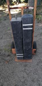2x afneembare kunststof diamantkop paal zonder voetstuk, Tuin en Terras, Ophalen, Gebruikt, Minder dan 180 cm, Palen