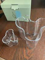 Alvar Aalto Vaas Set - Iittala Design, Huis en Inrichting, Woonaccessoires | Vazen, Ophalen, Wit, Minder dan 50 cm, Glas