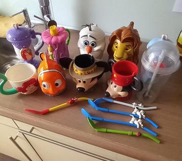 Disney on Ice ijsbekers collectie, zie omschrijving.  beschikbaar voor biedingen