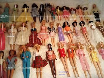 Grote verzameling Vintage barbies-geen verzending beschikbaar voor biedingen