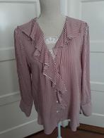 Leuke streep blouse met volants van ZARA     maat M, Maat 38/40 (M), Verzenden, Zara, Zo goed als nieuw
