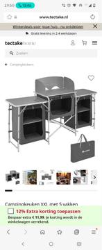 XXL Campingkeuken met 5 vakken - Zo goed als nieuw, Caravans en Kamperen, Kampeeraccessoires, Ophalen of Verzenden