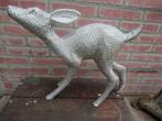 BAMBI zilverkleur elegant breed 40 cm hoog 38 cm € 10, Ophalen of Verzenden, Overige figuren, Zo goed als nieuw, Beeldje of Figuurtje