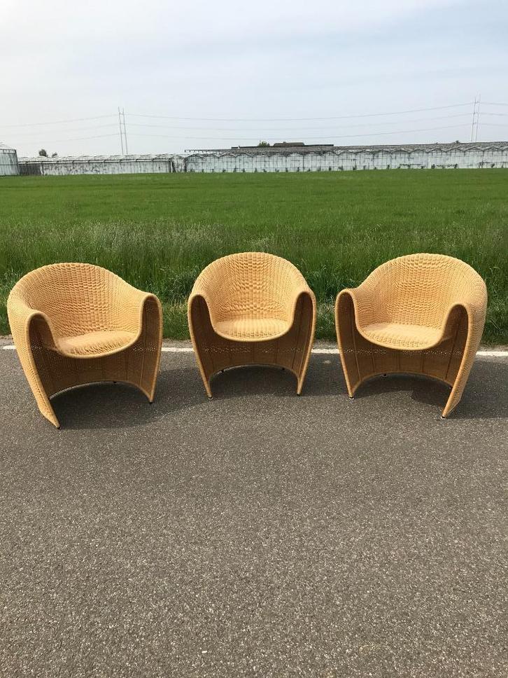 Set 3 (4) Driade King Tubby stoel fauteuil design modern, Huis en Inrichting, Stoelen, Eén, Ophalen