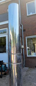 RVS kachelpijp Schied 180 mm, Ophalen, Zo goed als nieuw, Hout
