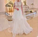 Gedragen trouwjurk, Kleding | Dames, Trouwkleding en Trouwaccessoires, Ophalen of Verzenden, Zo goed als nieuw, Wit, Trouwjurk