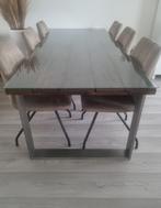 Eettafel van wagonhout zgan!, Ophalen, 200 cm of meer, 50 tot 100 cm, Zo goed als nieuw
