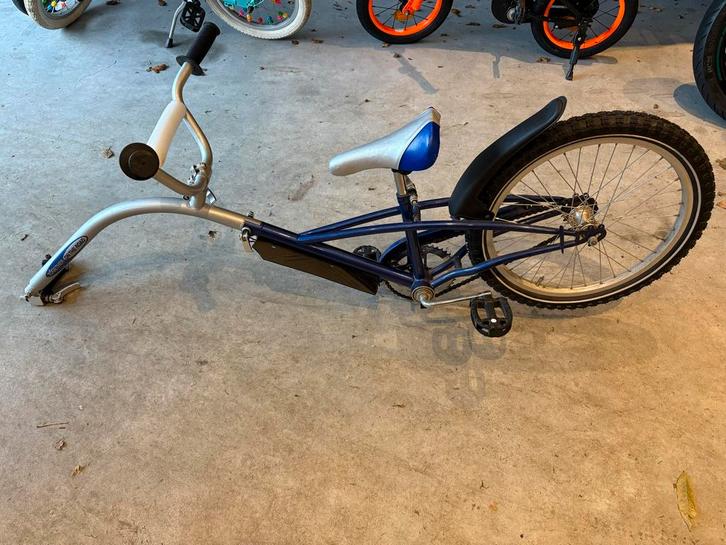 Aanhangfiets - voor kinderen, Fietsen en Brommers, Fietsaccessoires | Aanhangers en Karren, Gebruikt, Overige typen, Opvouwbaar