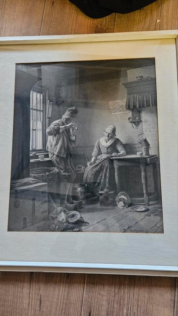 Ferdinand Fagerlin litho/gravure, Antiek en Kunst, Kunst | Litho's en Zeefdrukken, Ophalen of Verzenden