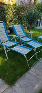 2 Dukdalf stoelen XL krukje en voetensteun campingstoelen, Ophalen, Campingstoel