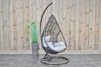 Monza Hangei Tuinstoel Antraciet SHOWROOMMODEL, Ophalen of Verzenden, Zo goed als nieuw, Wicker