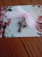 Oud zilveren kruisje met hanger, Ophalen of Verzenden