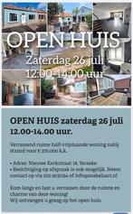 OPEN HUIS a.s. zaterdag! half vrijstaand TE KOOP bij strand, Ophalen, Zo goed als nieuw