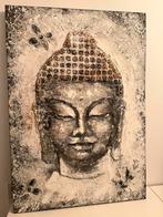 Boeddha schilderij groot wanddoek schilderijen spiritueel, Huis en Inrichting, Schilderij, Zo goed als nieuw, 50 tot 75 cm, Ophalen