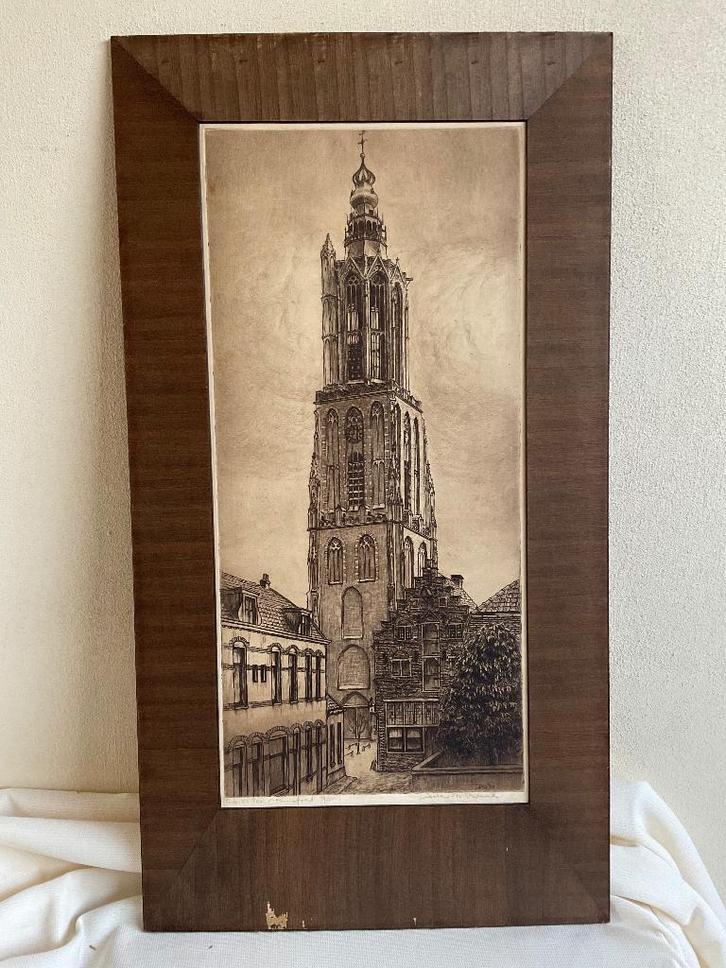 Litho O.L.V.T. Amersfoort, Antiek en Kunst, Kunst | Litho's en Zeefdrukken, Ophalen of Verzenden