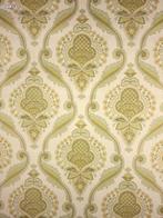 9893 zoetig barok vintage behang in zachtgroen en goud swiet, Ophalen of Verzenden, 50 tot 75 m², Grijs