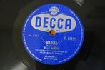 Willy Alberti Marina 78 toeren 78rpm Carel Verbrugge Jordaan, Ophalen of Verzenden, Voor 1960, Gebruikt, 10 inch