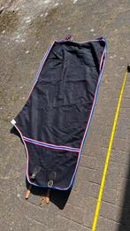 Donkerblauwe uitrijdeken, groot paard, leren gesp, Ophalen, Zo goed als nieuw