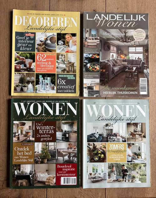 3x Wonen Landelijke stijl & Decoreren Landelijke stijl, Boeken, Tijdschriften en Kranten, Gelezen, Overige typen, Ophalen of Verzenden