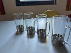 Zack rvs theeglas houders, Overige materialen, Overige typen, Ophalen of Verzenden, Zo goed als nieuw