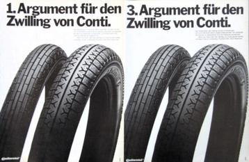 10 vintage advertenties reclames Continental banden 1976-82 beschikbaar voor biedingen