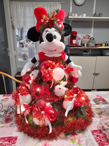 Kerst minnie mouse geheel compleet met verlichting  beschikbaar voor biedingen