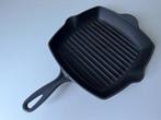 Le Creuset gietijzeren grillpan (26 cm, grijs), Ophalen of Verzenden, Zo goed als nieuw