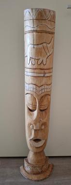 Bamboe Totempaal, 103 cm, Antiek en Kunst, Kunst | Beelden en Houtsnijwerken, Ophalen
