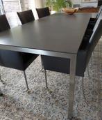 Eettafel keramiek blad -  RVS onderstel, Huis en Inrichting, Tafels | Eettafels, Ophalen, 100 tot 150 cm, 200 cm of meer, Zo goed als nieuw