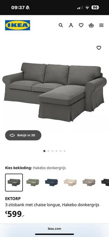 Ektorp bank met lounge