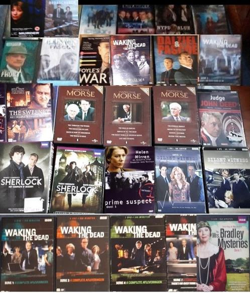 SALE Cracker,Prime Suspect,Morse,Lewis,Sherlock,Banks,Foyle, Cd's en Dvd's, Dvd's | Tv en Series, Zo goed als nieuw, Vanaf 12 jaar