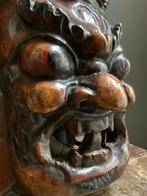 Houten Mahakala masker uit Tibet - hoogte 23,5 cm, Ophalen of Verzenden