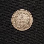 5 cent 1855, Koning Willem III, Verzenden, Zilver, Losse munt