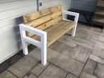 Comfortable houten tuinbank, Tuin en Terras, Tuinbanken, Ophalen, Zo goed als nieuw, Hout