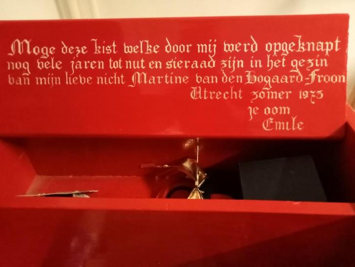 dekenkist, Huis en Inrichting, Woonaccessoires | Kisten, Gebruikt, 50 tot 75 cm, 50 tot 75 cm, 100 tot 150 cm, Overige houtsoorten