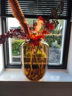 Grote vazen incl. Kunstbloemen, Ophalen, Overige kleuren, Glas, Minder dan 50 cm
