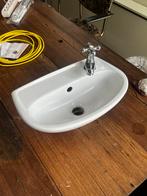 Antieke wasbak met kraan, Ophalen of Verzenden, Gebruikt, Wastafel