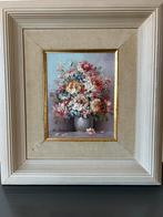 Olieverf schilderij K. Stone bloemen stilleven, Ophalen of Verzenden